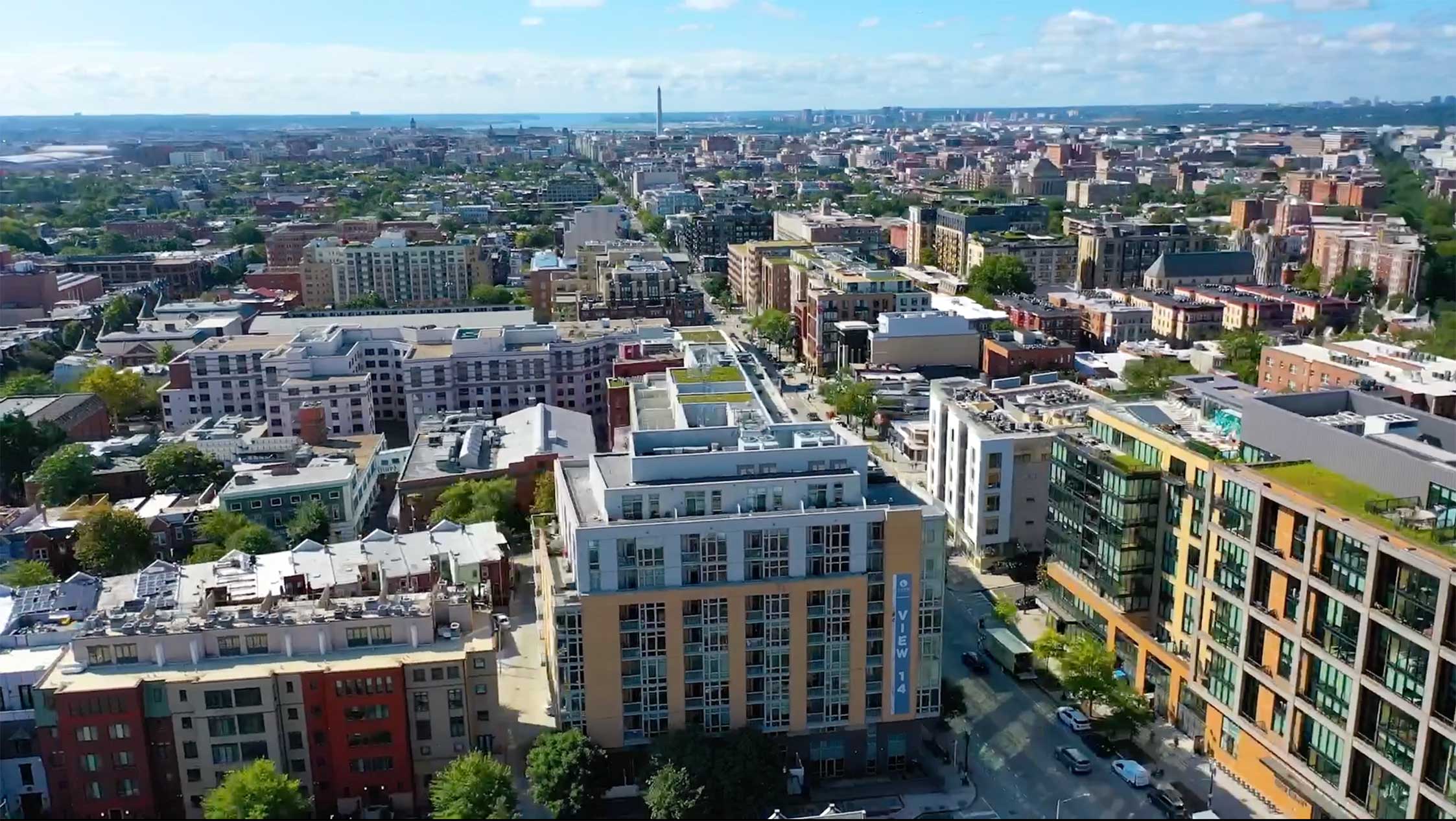 VIew 14 drone building exterior