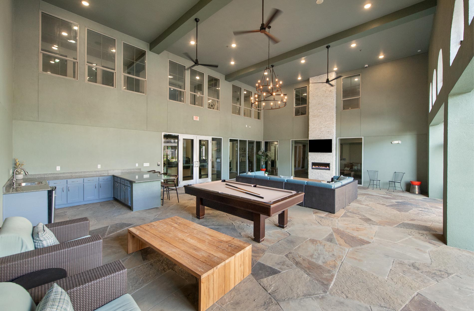 Villaggio outdoor clubhouse