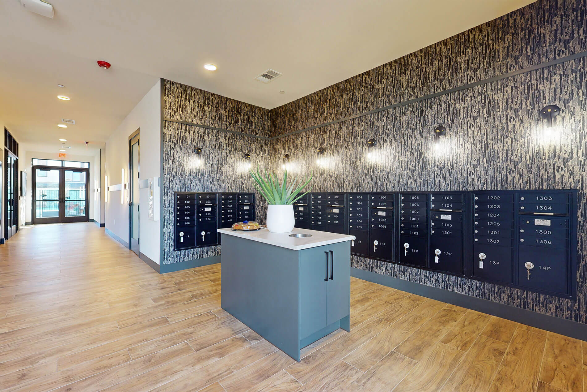 Villas at Fiori mail room