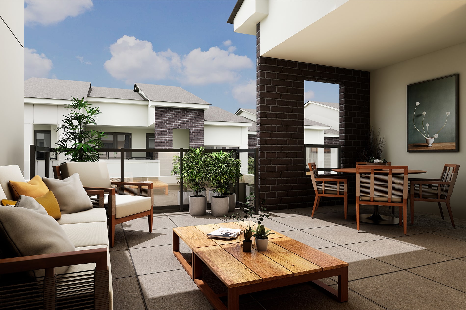 Rooftop Terrace Villas at Fiori Rendering 
