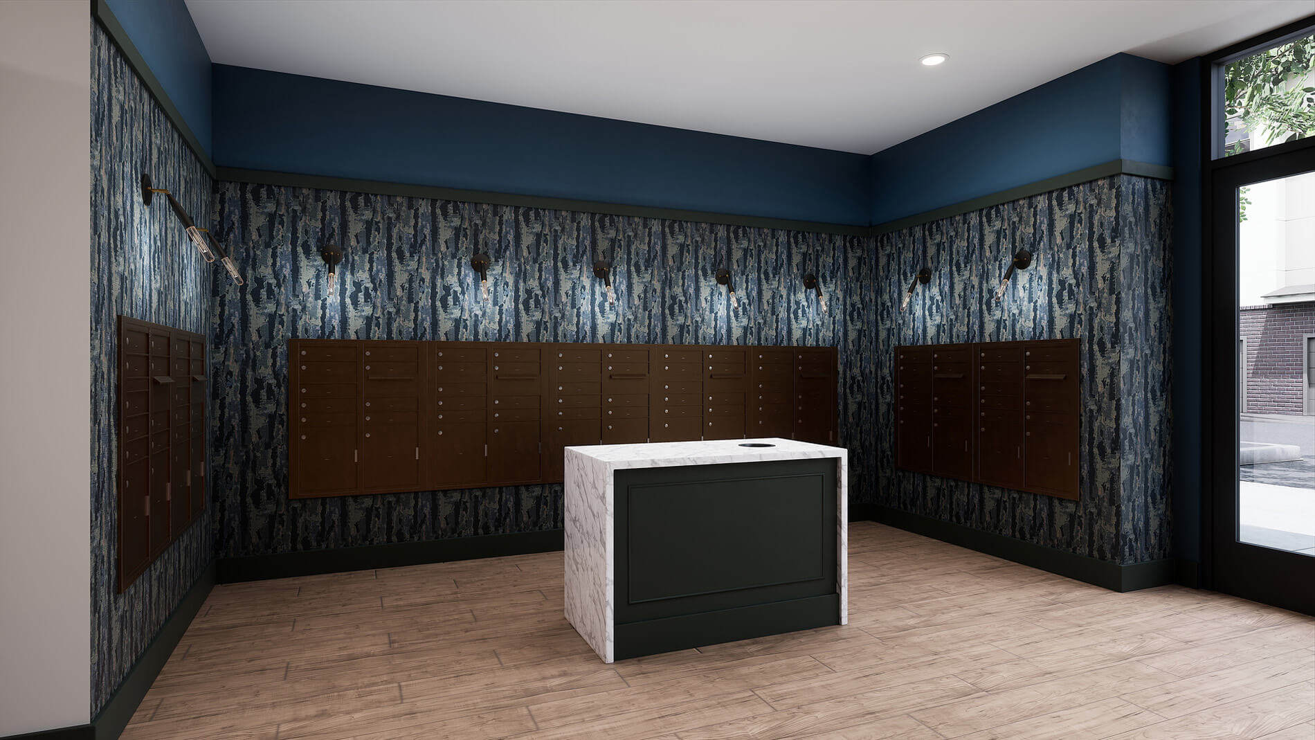 Villas At Fiori Rendering Clubhouse Mailroom