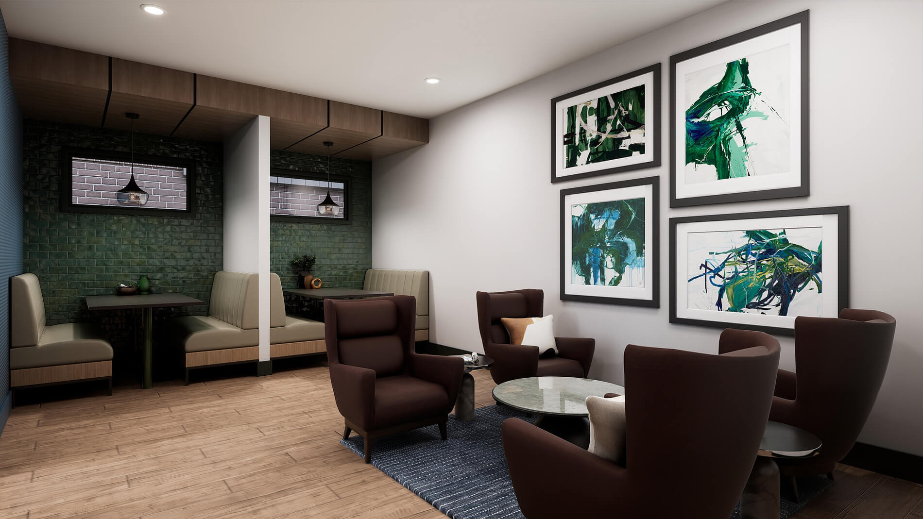 Villas At Fiori Rendering Clubhouse Open Lounge