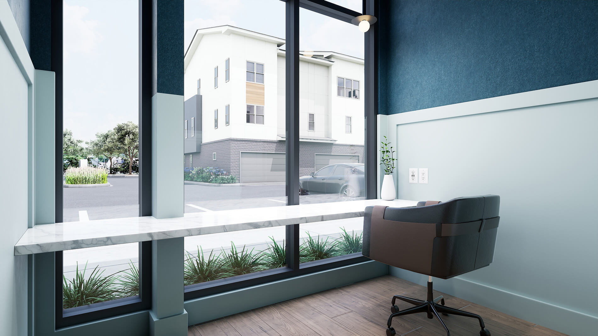 Villas At Fiori Rendering Clubhouse Study Room