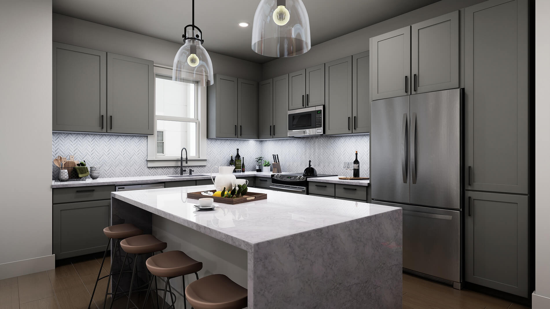 Villas At Fiori Rendering unit kitchen