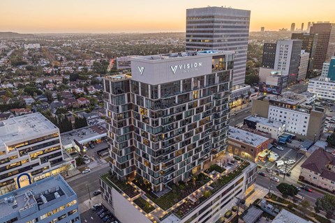 Vision on Wilshire aerial view