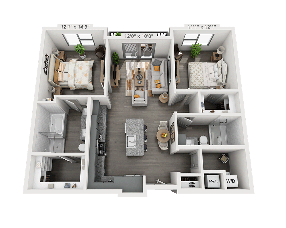 Two Bedroom B2A-II