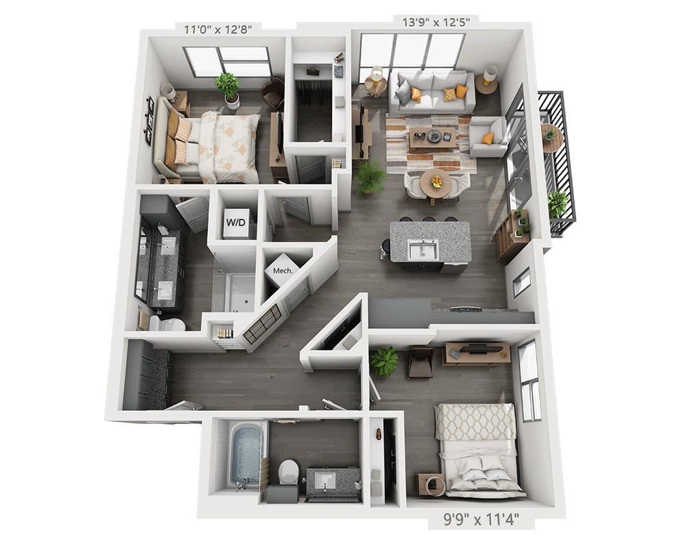 Two Bedroom B2C-II