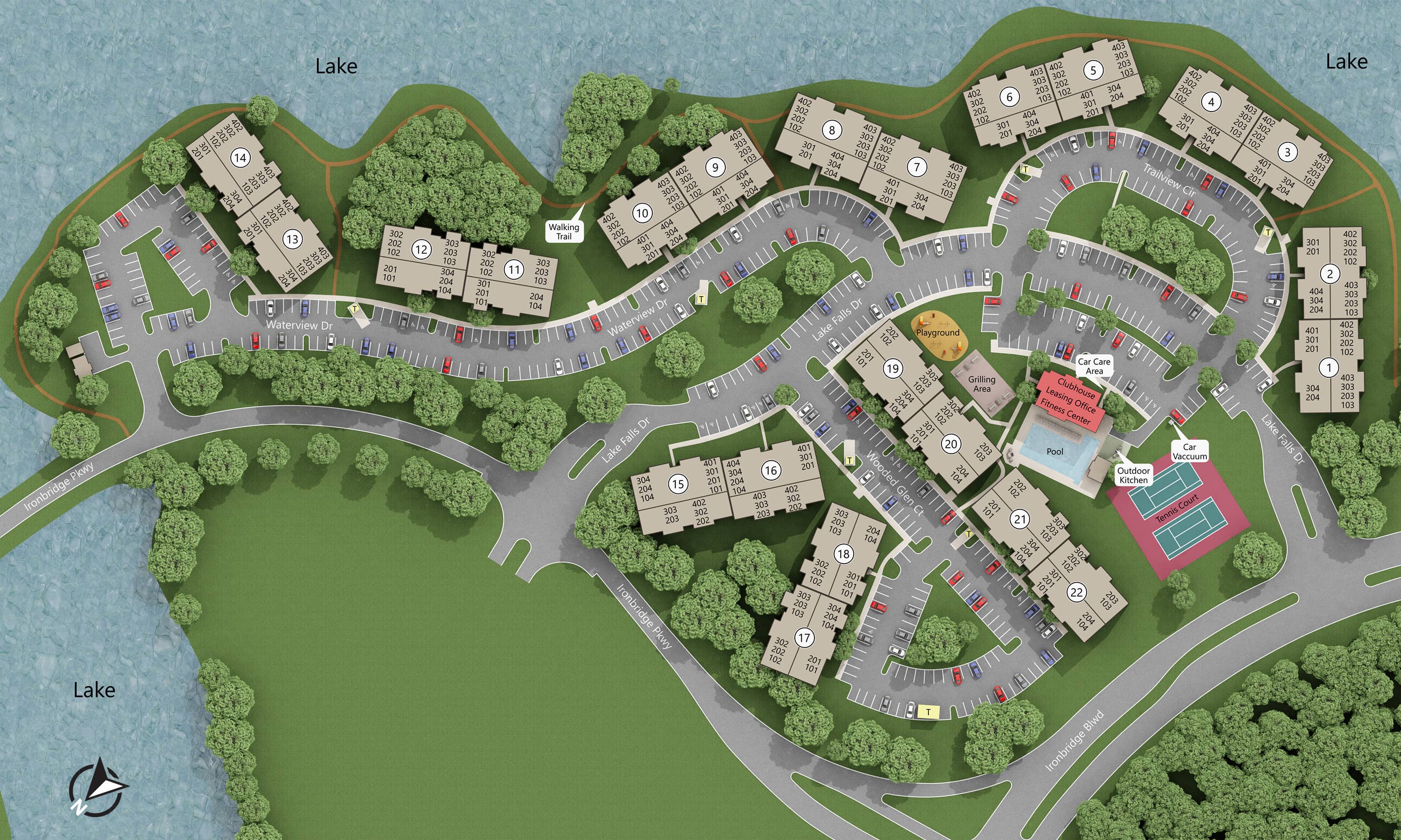 Apartments and Pricing for Waterside at Ironbridge Richmond