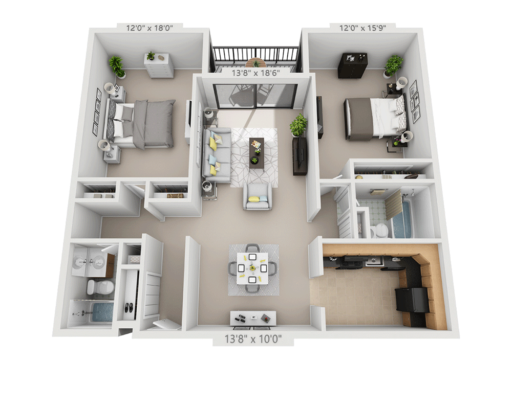 Tower (2 Bedroom Split)