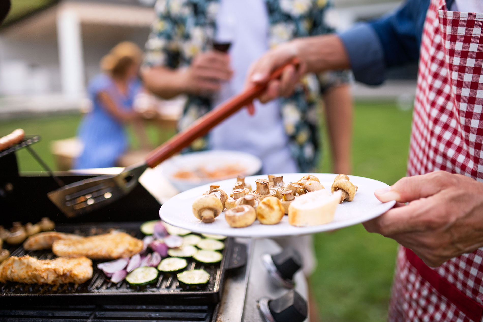 Person grilling