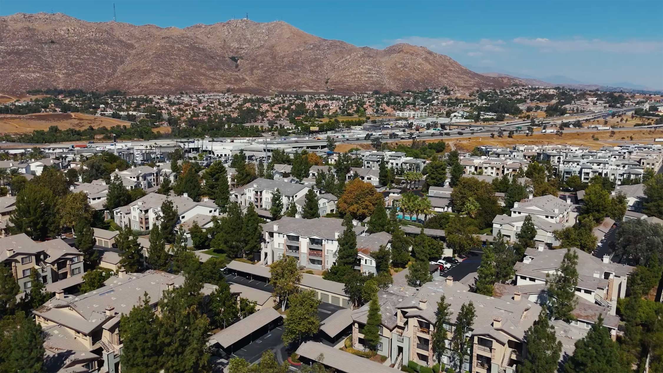 Windemere drone building exterior