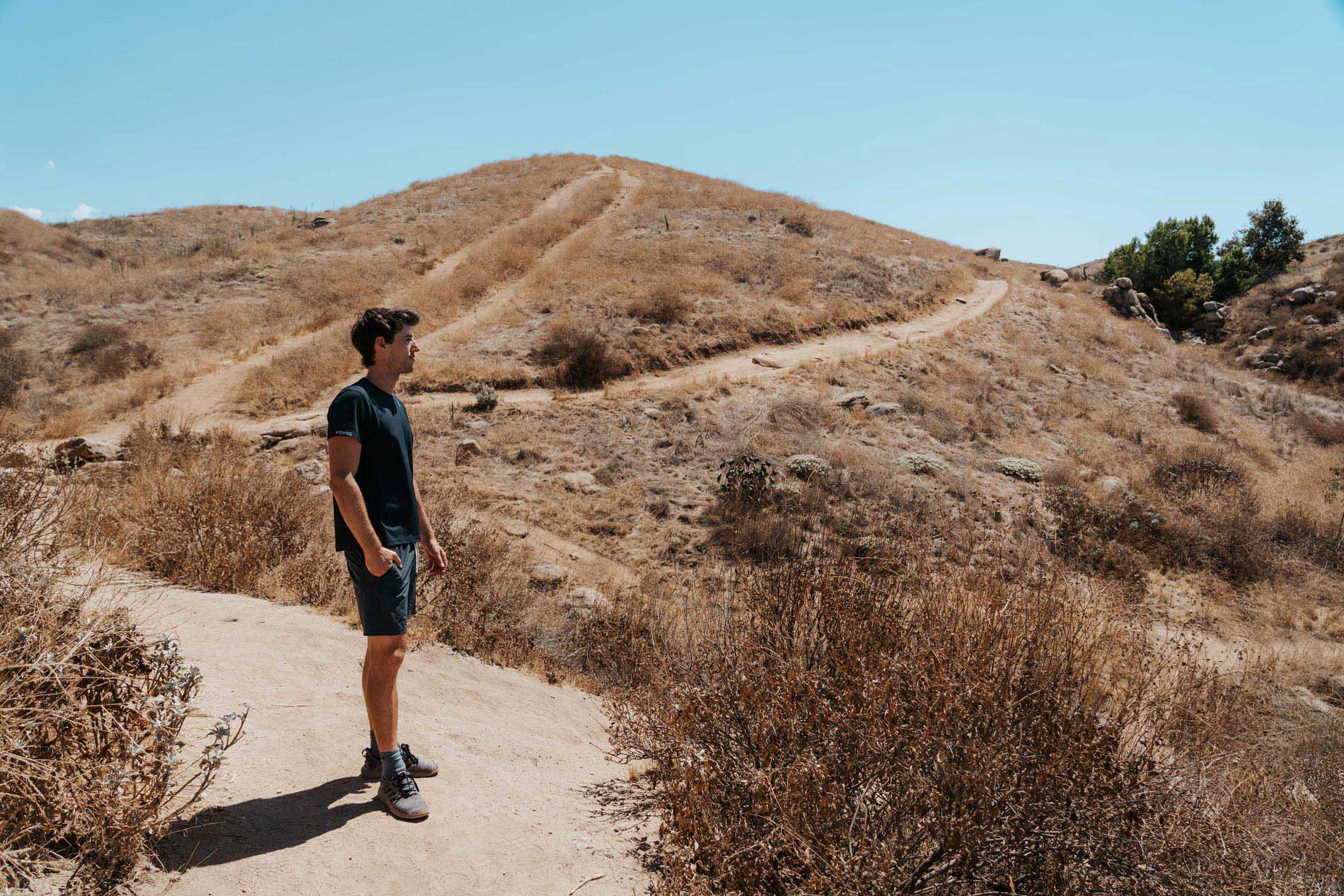 Windermere man walks Sycamore Canyon WIlderness Park