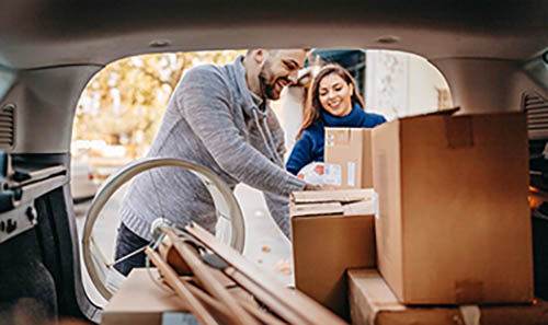 happy couple moving happy couple moving