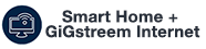 smart home + gigstreem internet logo