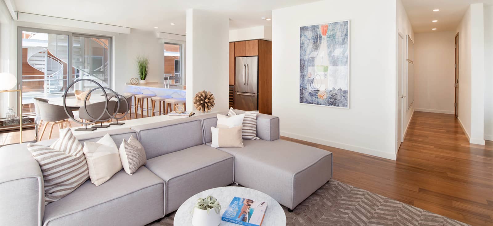 Huntington Beach Apartments Living Room at Pacific City