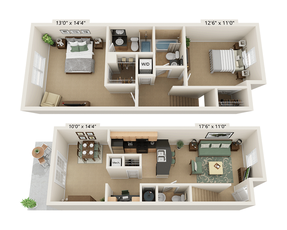 Plan B2.5D floor plan