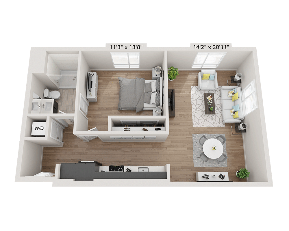 A1GB floor plan