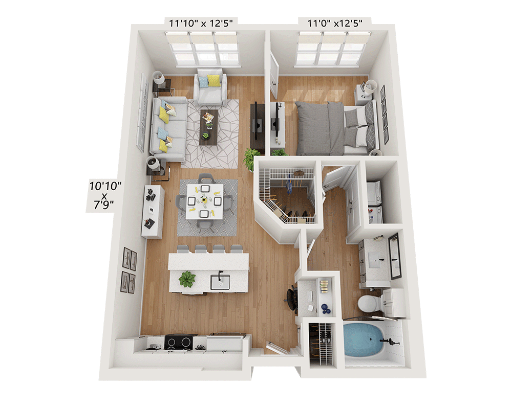 Plan A (A1A) floor plan