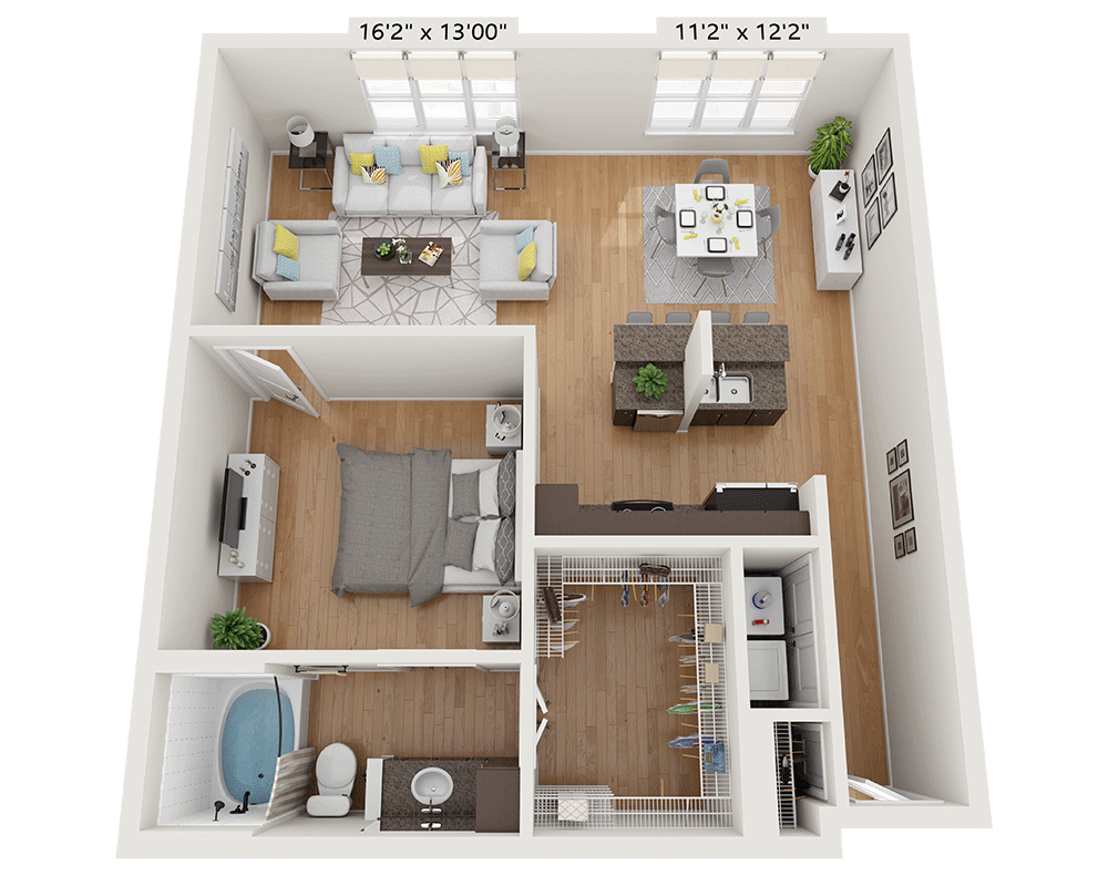 Plan C (A1C) floor plan