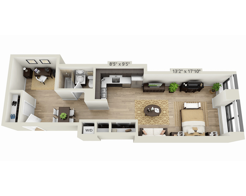 Studio E1YM floor plan