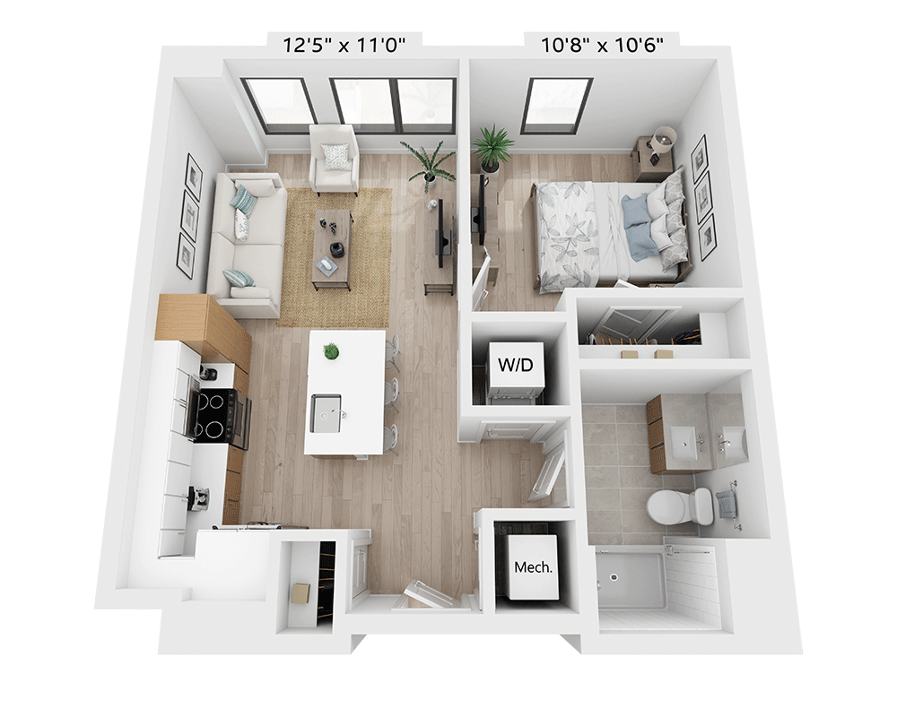 One Bedroom - A1G floor plan